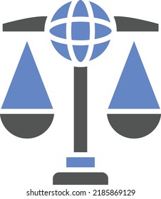 Vector Design Global Law Icon Style