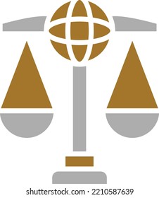 Vector Design Global Law Icon Style