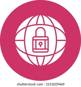 Vector Design Global Security Icon Style