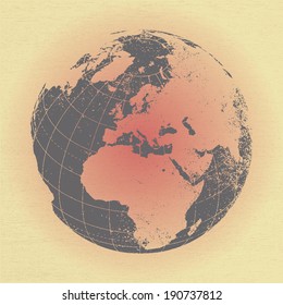 vector design of globe