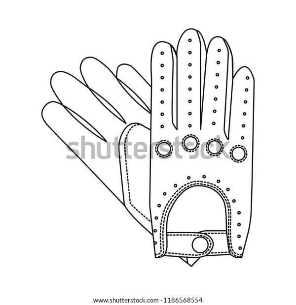 Vector design of glove and\
winter icon. Collection of glove and equipment stock vector\
illustration.
