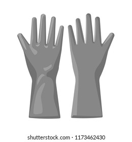Vector design of glove and winter sign. Collection of glove and equipment vector icon for stock.