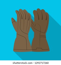 Vector design of glove and winter sign. Collection of glove and equipment vector icon for stock.