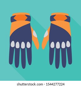 Vector design of gloves and dive icon. Graphic of gloves and waterproof vector icon for Stock.