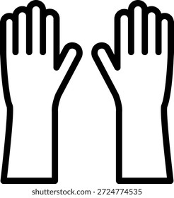 Guantes de diseño de Vector Icon Style