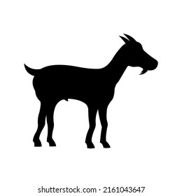 vector design
 goat silhouette. suitable for the design of Hajj, Eid al-Adha, Eid al-Fitr, Ramadan, and Islamic day celebrations. eid al adha design