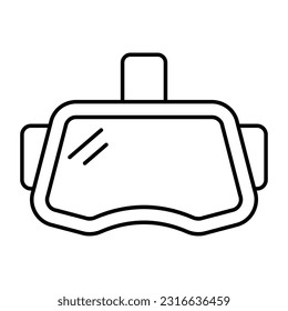 Diseño vectorial de gafas, accesorio de gafas 