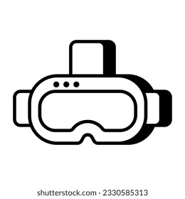 Diseño vectorial de gafas, accesorio de gafas 