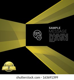 Vector design. Gold edition of retro lines abstract geometric layout or wallpaper or brochure and infographics composition with simple minimal 3d perspective color concept shapes