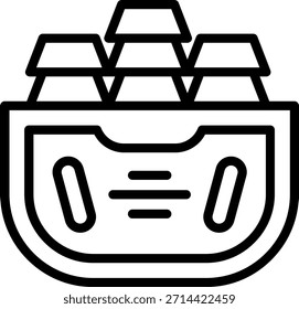 Vector Design Gold Icon Style