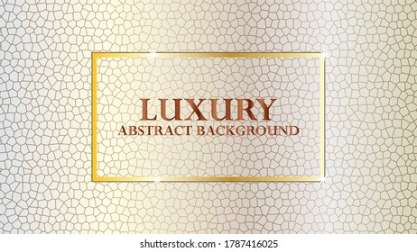 vector design of gold luxury abstract background with frame