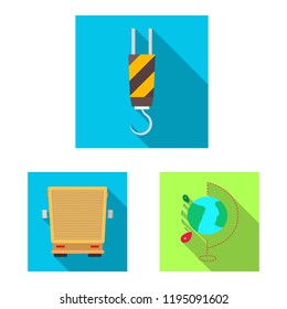 Vector design of goods and cargo icon. Collection of goods and warehouse stock symbol for web.