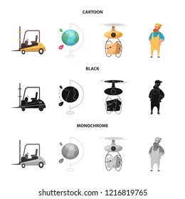 Vector design of goods and cargo icon. Collection of goods and warehouse stock symbol for web.
