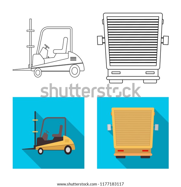 Vector design of goods and cargo sign.
Set of goods and warehouse vector icon for
stock.