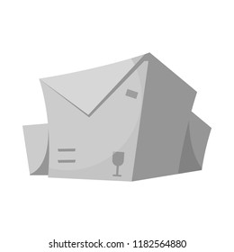 Vector design of goods and cargo symbol. Set of goods and warehouse vector icon for stock.