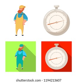 Vector design of goods and cargo symbol. Collection of goods and warehouse vector icon for stock.