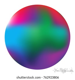 Vector design gradient mesh colorful circles with line elements template. Frame of circle use to website or business. Big circles background for mobile smart phone.