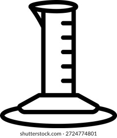 Estilo de icono de cilindro graduado de diseño de Vector