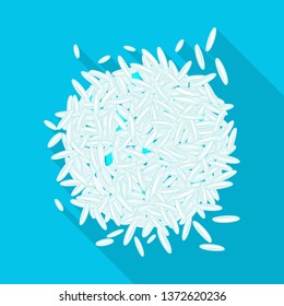 Vector design of grain and rice  symbol. Set of grain and seed vector icon for stock.