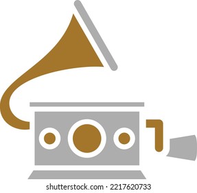 Vector Design Gramophone Icon Style
