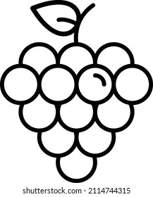 Vector Design Grapes Icon Style