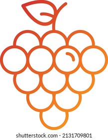 Vector Design Grapes Icon Style