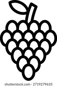 Diseño de Vector Uvas Icon Style