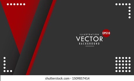 Vector Design Graphic Background Wallpaper with BLACK, Dark Blank Space for Presentation, Publication, Web, Website, Card Horizontal in Office, Company, Business, Modern template

