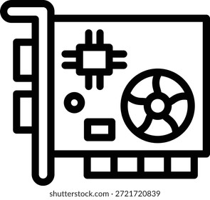 Diseño de Vector Tarjeta gráfica Icon Style