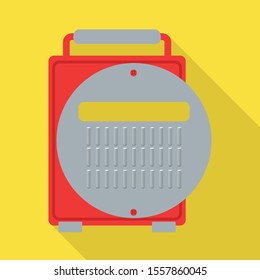 Vector design of grater and appliance symbol. Graphic of grater and utensil stock vector illustration.