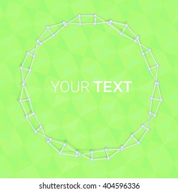 Vector design. Green Edition of an Abstract Geometric Colorful Infographics Page Element for Web, Print or Brochure Layout 