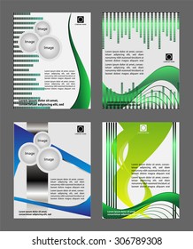 Vector design of the green flyer Poster template for your business.
