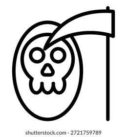 Vector Design Green Reaper Icon Style