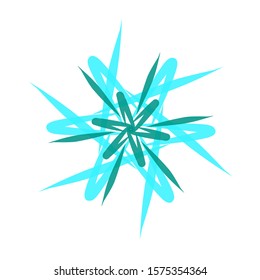 Vector design. Green star character