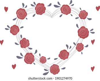 Vector design for greeting card for special occasion, such as Valentine's Day, anniversary, engagement etc. 