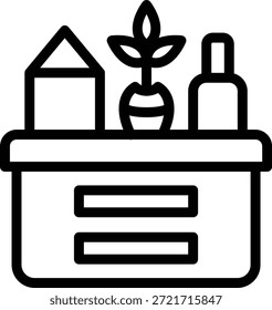 Diseño de Vector Estilo de ícono de comestibles
