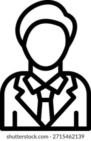 Estilo de ícone do groom de design de vetor