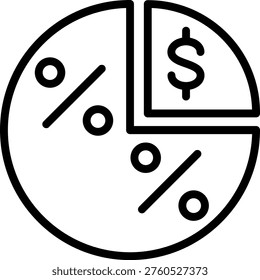 Vector Design Gross Margin Icon Style