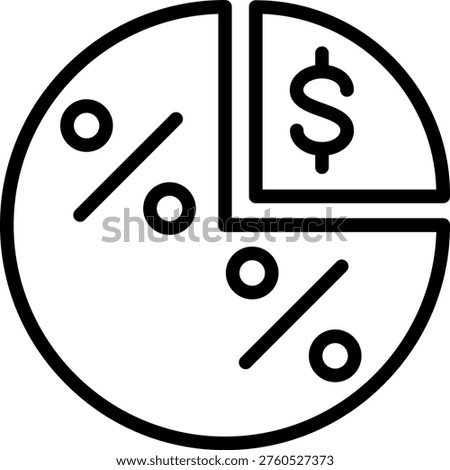 Vector Design Gross Margin Icon Style