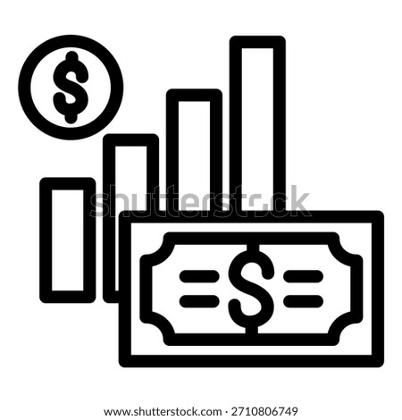 Vector Design Gross Profit Icon Style