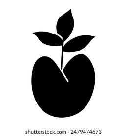 Vector design of growing plant

