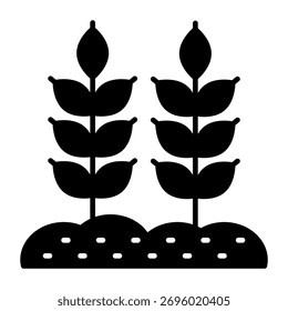 Diseño de Vector de planta en crecimiento, icono de brote 