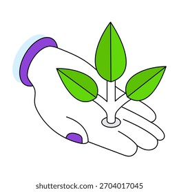 Diseño de Vector de planta en crecimiento, icono de brote 