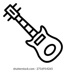 Vector Design Guitar Icon Style