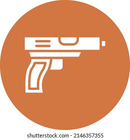 Estilo de icono de pistola de diseño de vectores