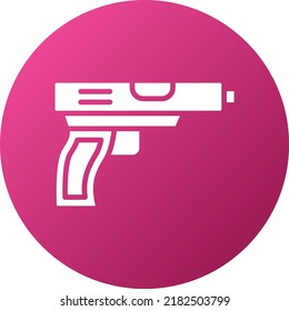 Estilo de icono de pistola de diseño de vectores