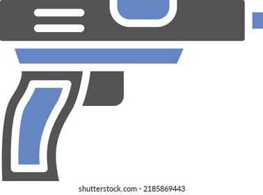Estilo de icono de pistola de diseño de vectores