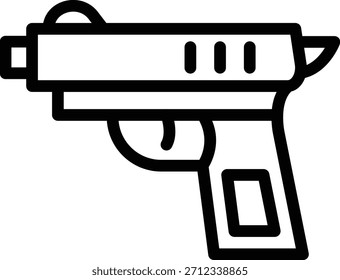Estilo de icono de pistola de diseño de Vector
