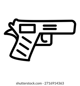 Estilo de icono de pistola de diseño de Vector