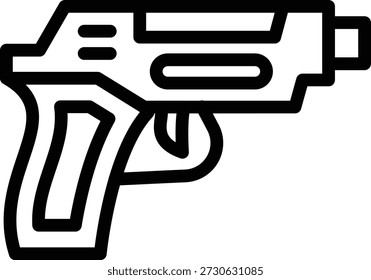 Estilo de icono de pistola de diseño de Vector